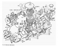 Схема двигуна ПД8-0000100 1