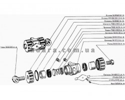 Схема циліндра гальмівного Нива СК-5М