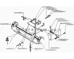 Схема трубопроводу гальмівної системи Нива СК-5М