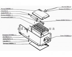 Схема установки акумулятора Нива СК-5М