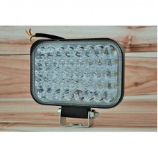 Фара LED прямокутна 126W, ближній + дальній, 42 led ді ода, 6500K