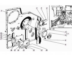 137) Молотилка - Панель правая передней секции молотилки