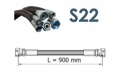 Рукав высокого давления S22 (ключ 22) длина 0,9 метра, есть варианты