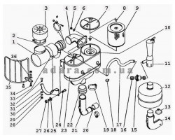 140) Моторно-силовая установка - Воздухоочистка