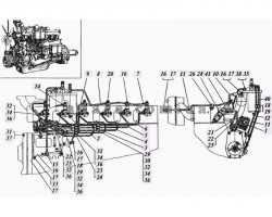 Схема системи топлівнойСМД-31А