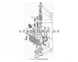 19) Двигатель - Головка цилиндра Д37М-1000080-Б5