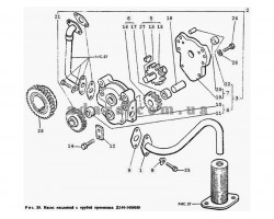 60)Двигатель-Насос масляный с трубой приемника Д-144-1400050