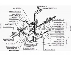 Схема автомата скидання копиці Нива СК-5М