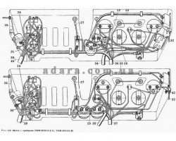 126) Электрооборудование - Щиток с приборами Т40М-3800010-Е 2