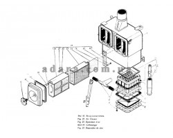 22) Моторная установка - Воздухоочиститель