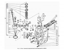 46) Двигатель -Насос топливный распр-ый односекционный 2