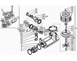 49) СМД-31А - Воздухозаборник и клапан эжектора
