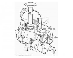 25) Двигатель - Агрегат пусковой ПД8-0000010-А