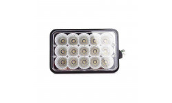Фара LED прямокутна 45W, 15 ламп, 110*170мм, широкий промінь.