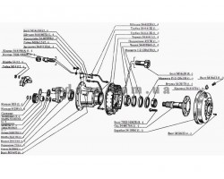 Схема редуктора бортового правого 1 Нива СК-5М