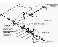 Схема механізму подачі палива Нива СК-5М