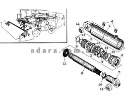 334) Гидрооборудование - Гидроцилиндр выгрузного шнека