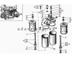 Каталог деталей СМД-31А - топливного фильтра тонкой очистки Дон-1500А