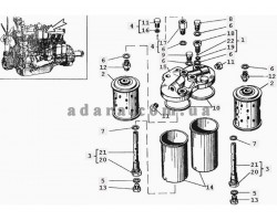 46) СМД-31А - Топливный фильтр тонкой очистки