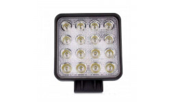 Фара LED прямокутна 48W, 16 ламп, 110*164мм, вузький промінь.