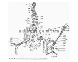 48) Двигатель -Насос топливный распр-ый односекционный 4