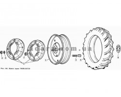 Схема колеса заднього Т40М-3107150