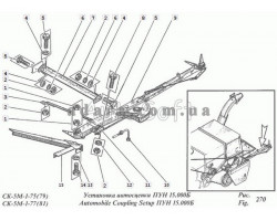 Схема установки автозчеплення Нива СК-5М