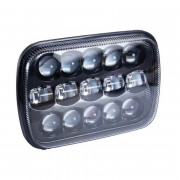 Фара LED прямоугольная 95W (элемент оптический) (ближний + дальний)