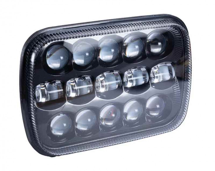 Фара LED прямоугольная 95W (элемент оптический) (ближний + дальний) Фара LED прямоугольная 95W (элемент оптический) (ближний + дальний)