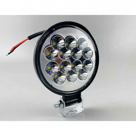 Фара LED круглая 42W mini, 14 led диодов, 6500K