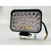 Фара LED прямокутна 99W, ближній + дальній, 33 led діода, 6500K
