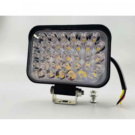 Фара LED прямоугольная 99W, ближний + дальний, 33 led диода, 6500K