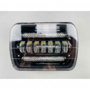 Фара LED прямоугольная 70W+DRL (ходовой огонь), Фуры