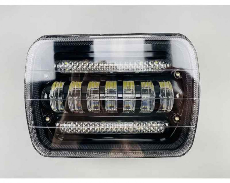 Фара LED прямоугольная 70W+DRL (ходовой огонь), Фуры Фара LED прямоугольная 70W+DRL (ходовой огонь), Фуры