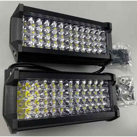 Фара LED прямоугольная 144W, 48 ламп, толщина 80 мм, Премиум