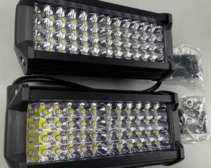 Фара LED прямоугольная 144W, 48 ламп, толщина 80 мм, Премиум Фара LED прямоугольная 144W, 48 ламп, толщина 80 мм, Премиум