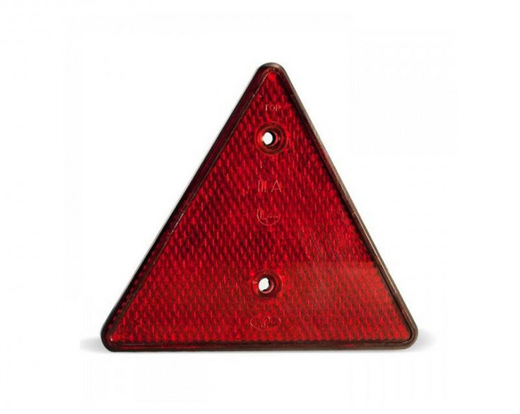 Световозвращатель треугольник ФП-401Б (160x141x10) для прицепов Руслан-Комплект