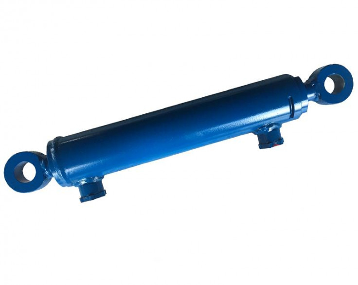 Гидроцилиндр сенокосилки КДФ-4, в ушах отверстие под палец Гидроцилиндр сенокосилки КДФ-4, в ушах отверстие под палец