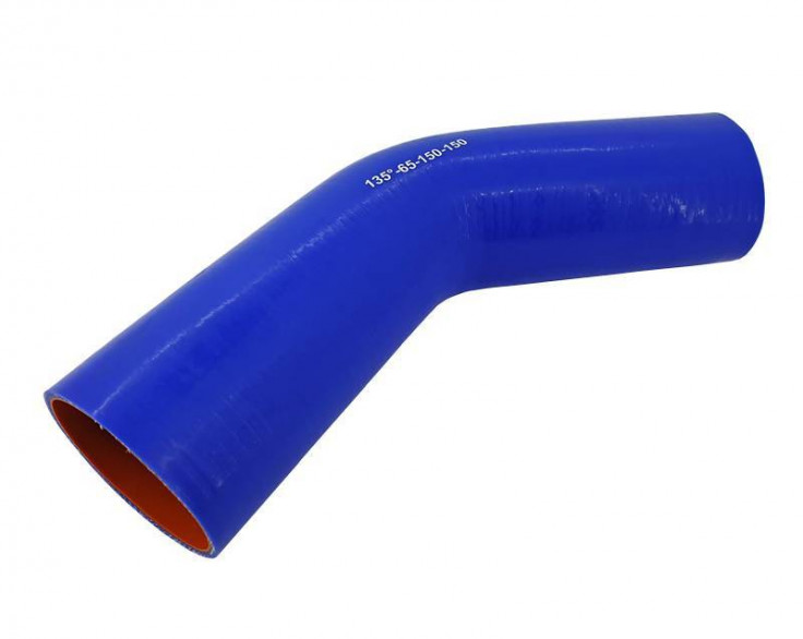 Патрубок силіконовий (L=150х150мм кут 135° d=65 s=4мм) Патрубок силіконовий (L=150х150мм кут 135° d=65 s=4мм)