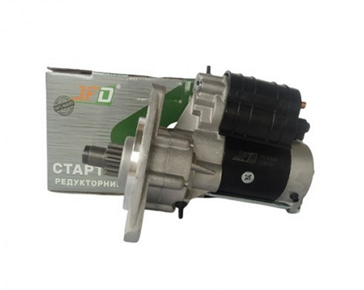 Стартер редукторний 12В 3,5 кВт (бендикс 40мм) (TM JFD) (МТЗ) (під плиту)