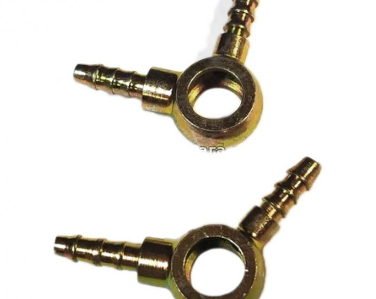 Угольник JY016 поворотный (банджо) (угловой, проходной) d-14*24 Угольник JY016 поворотный (банджо) (угловой, проходной) d-14*24