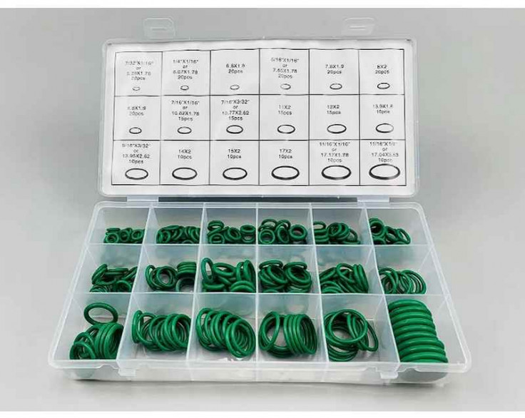 Набір високоякісних маслобензостійких кілець 279 шт. (18 видів) Набір високоякісних маслобензостійких кілець 279 шт. (18 видів)