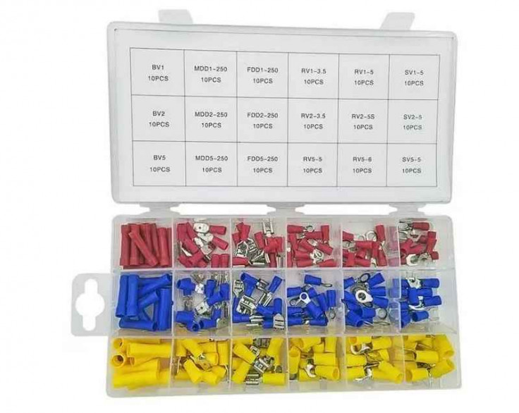 Набір клем з ізоляцією (18 видів) Набір клем з ізоляцією (18 видів)
