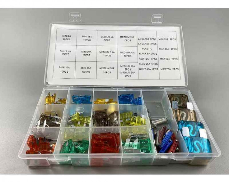 Набір запобіжників 147шт. (від 5A до 70А) Набір запобіжників 147шт. (від 5A до 70А)