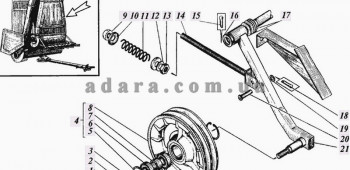 172) Измельчитель - Шкив натяжной