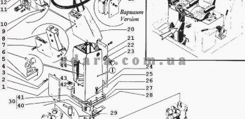 Схема рульової колонки Дон-1500Б