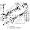 Схема привода насоса коробки передач К-701 и К-700А