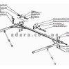Каталог деталей балки мотовила захватом 4,1м Нива СК-5М
