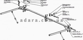 103) Жнивна частина - Балка мотовила захватом 5,0м