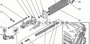 Схема блоку врівноваження ЖКС 04.040 Нива СК-5М